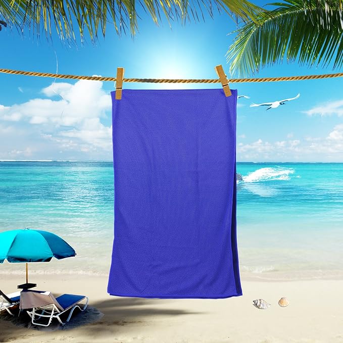 Cooling Towels 40 Pack 40"x 12", 160gsm Bulk Cool Towels, Soft Breathable, Super Absorbent, Quick Cold Towel, for Bowling, Yoga, Travel, Camping, Golf, Football, Hiking, Outdoor Work-FlexoryFit