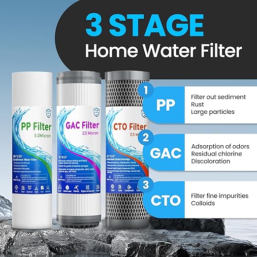 Whole House Water Filter System, 3-Stage Home Water Filtration System, Extra 2 - Image 4