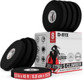 8 Pack Finger Tape Athletic Sports Wrap 0.3” x 45 Feet for Rock Climbing BJJ Jiu Jitsu MMA Grappling Martial Arts Volleyball Weight Training Wrestling Hand Tape Black