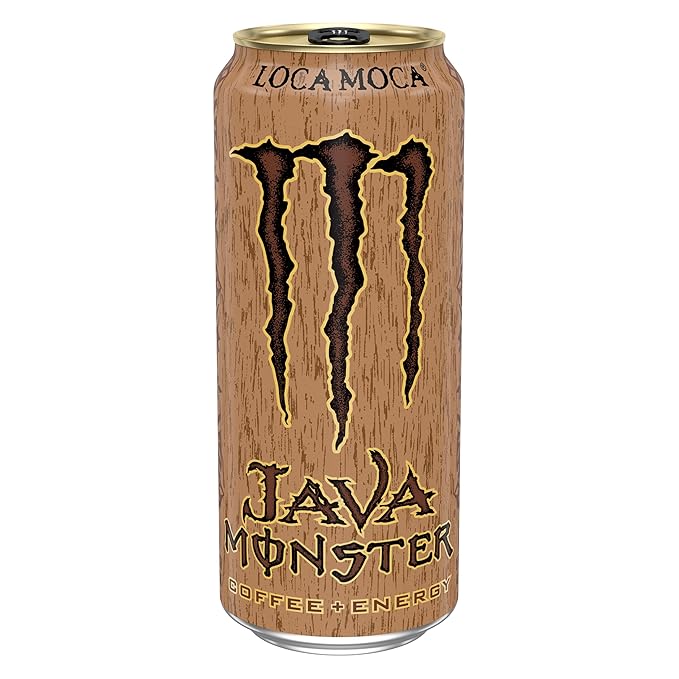 Java Monster Loca Moca, Coffee + Energy Drink, 15 Ounce (Pack of 12)-FlexoryFit