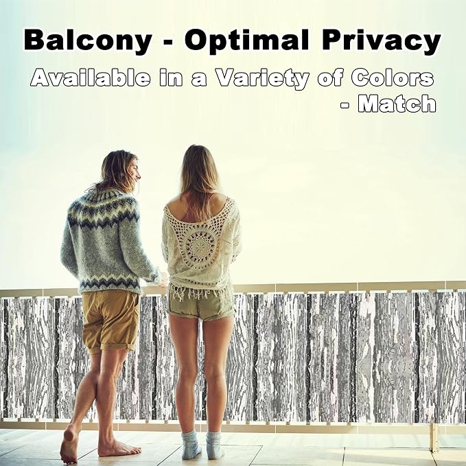 Balcony Privacy Screen 8.2' x 16.4' Durable and UV Resistant Patio Privacy - Image 2
