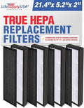 LifeSupplyUSA True HEPA Replacement Compatible with GermGuardian FLT5000/FLT5111 AC5000 Series Air Cleaners, Filter C (4-Pack)