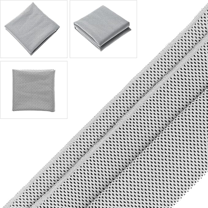 Biange Cooling Towel (Pack of 20, 40"x12") with Pouches for Sports, Workout, Fitness, Gym, Yoga, Golf, Pilates, Travel, Camping & More-FlexoryFit
