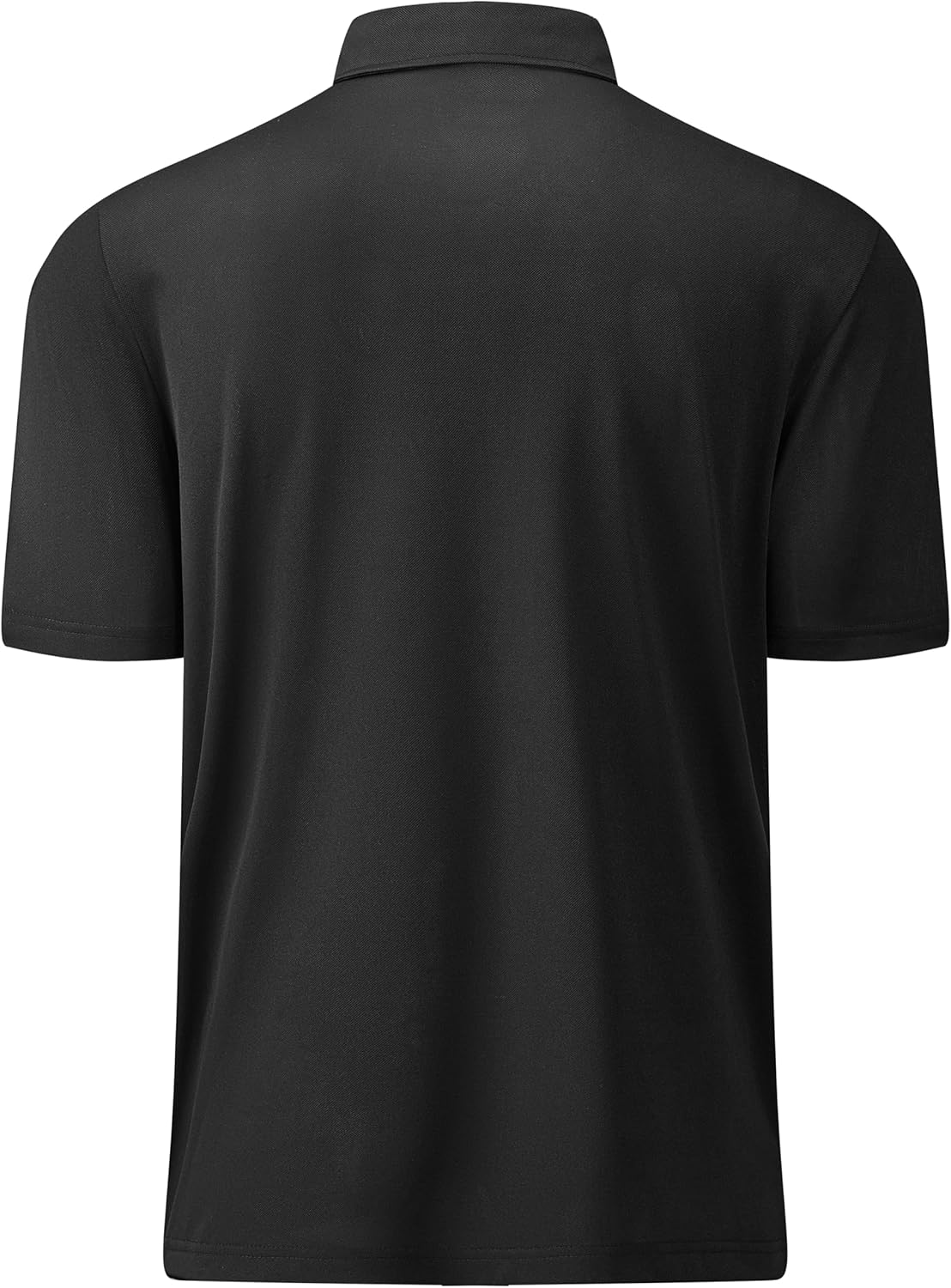 Mens Golf Shirt Short Sleeve Moisture Wicking Dry Fit Performance Solid Casual Pique Collared Golf Polo Shirts for Men