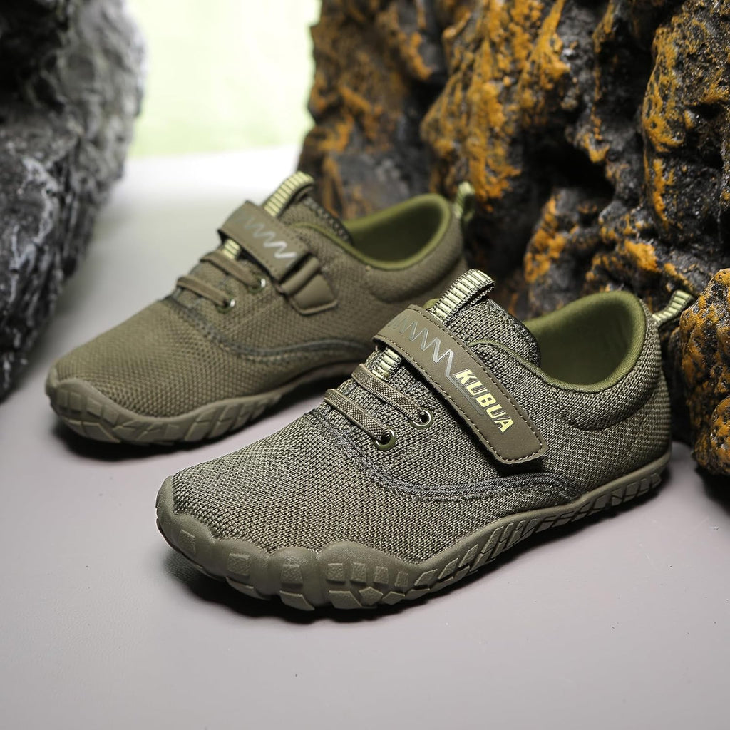 KUBUA Kids Barefoot Shoes Boys Girls Sneakers Naturally Splay Shoes Toddler Little Big Kid