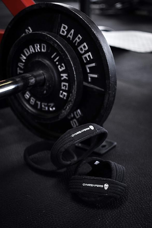 Gymreapers Figure 8 Lifting Straps For Deadlift, Powerlifting, Strongman, & Cross Training Strong Weightlifting Wrist Straps For Men, Women-FlexoryFit
