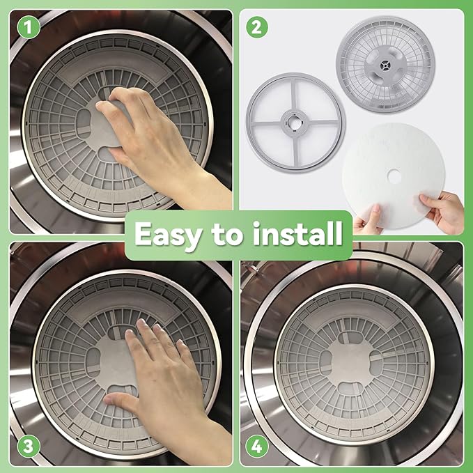 Imncya 25 PCS Compatible Cloth Dryer Filter Set, Cloth Dryer Replacement Include 20 Dryer Exhaust Filters/5 Dryer Air Intake Filters for Panda/Magic Chef/Sonya & Avant Dryers