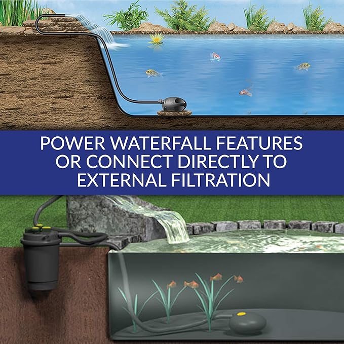 Laguna Max-Flo 2400 Electronic Waterfall and Filter Pump for Ponds Up to 4800-Gallon