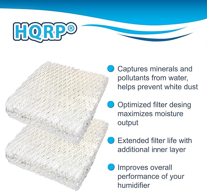 HQRP Humidifier Wick Filter for Duracraft DH831 DH4C DH83 DH-831 DH-4C DH-83 Humidifiers Coaster