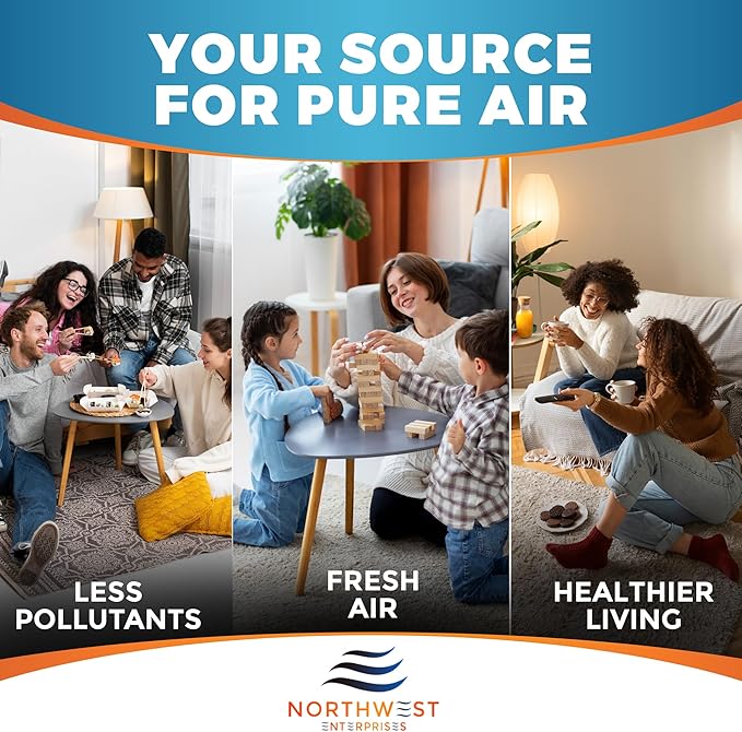 Activated Carbon Air Vent Filters for Home - 4" x 12" Dust Control Floor Vent Filters - Air Filter Freshener for Home Vents to Purify Indoor Air and Homes - Register Filters for Floor Vents (24-Pack)