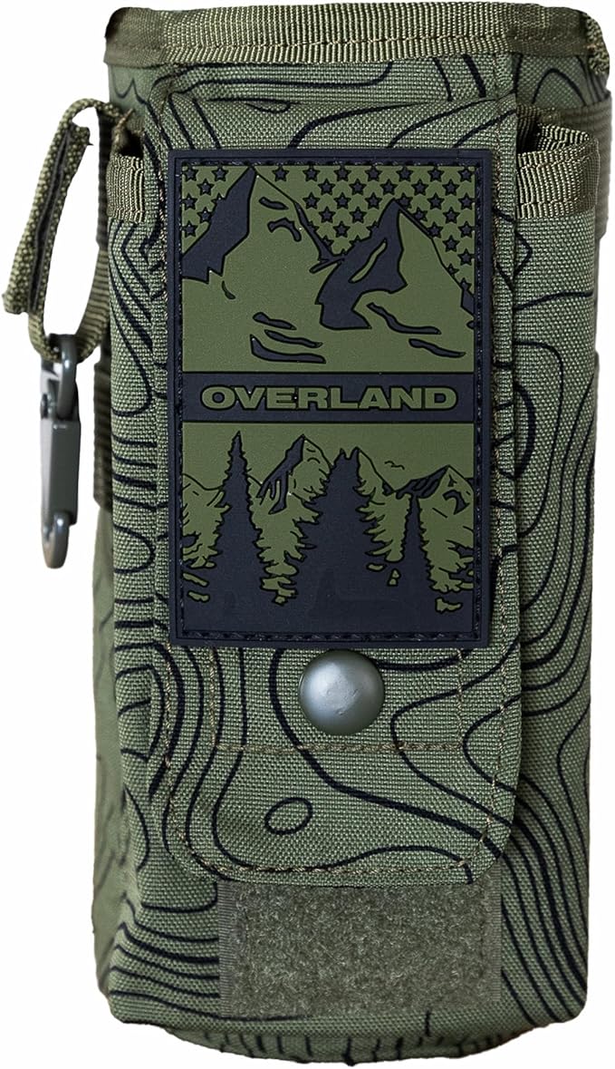 Iron InfideI Battle Bottle Sleeve - 64 oz and 32 oz Water Bottle Sleeve Only for Half Gallon 1L Steel Water Bottle | Rugged Cover with Molle for Versatile Design with Storage for Phone, Wallet & Keys-FlexoryFit