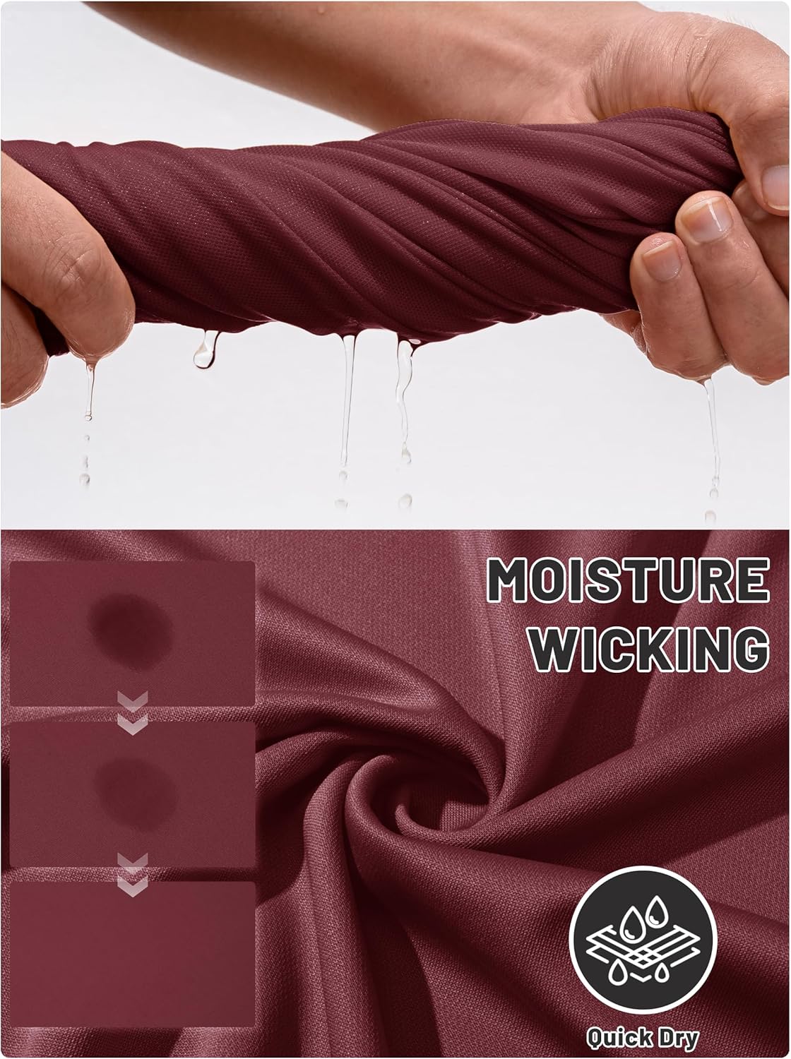 TACVASEN Mens Golf Shirt Dry Fit Mens Polo Shirts Short Sleeve Performance Golf Polos for Men with Collar Work Shirts