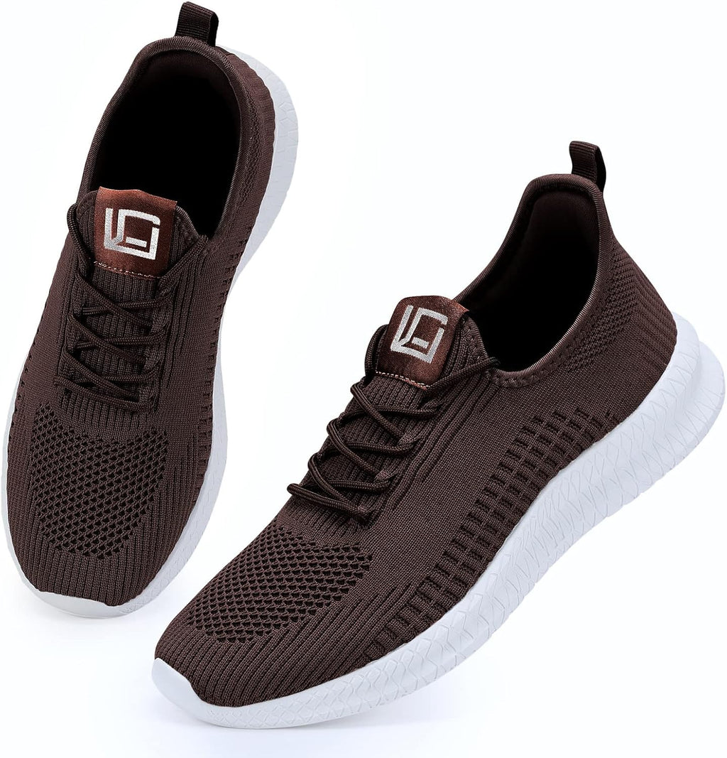 LCGJR Men's Running Shoes Ultra Lightweight Breathable Comfortable Walking Shoes Casual Fashion Sneakers Mesh Workout Shoes