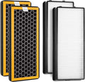 4 Pack Replacement Filters Compatible with HoMedics PetPlus at-PETODR Filter and TotalClean at-OFL Filter for AT-PET01, AT-PET02,and AR-45