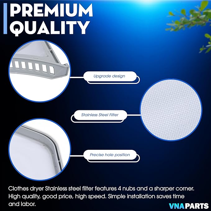 DLGX3886W DLGX4271W DLGX4371W DLGX3571W DLGX2802W DLGX3701V DLGX3371R DLGX3361R DLGX3371W Dryer Lint Filter Screen Trap Replaces For LG DLGX3361W DLGX3361V DLGX3371V DLGX4071W DLGX4271W DLGX3701W