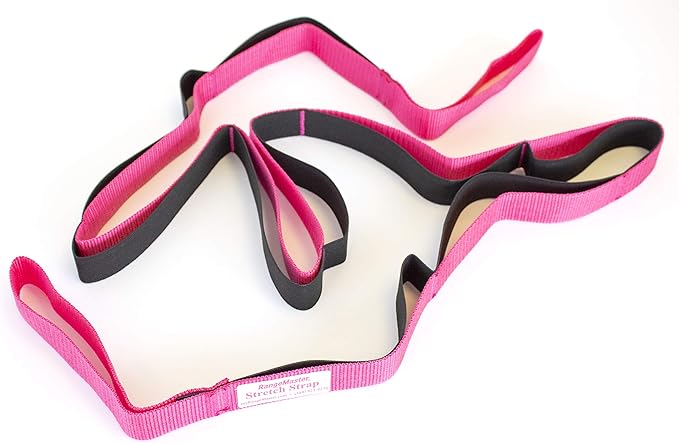 RangeMaster Stretch Strap with Exercise Guide│ Versatile Multi-Loop Strap Perfect for Yoga, Pilates, and Physical Therapy │ Portable │ Helps Improve Flexibility-FlexoryFit