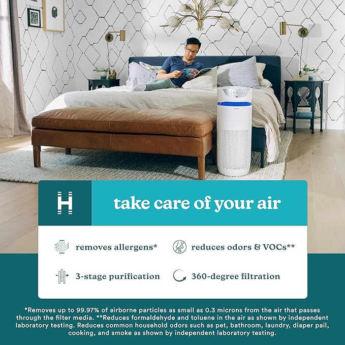 HoMedics TotalClean 3-in-1 True HEPA Filter Replacement (Pack of 2)