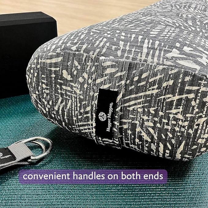 Hugger Mugger Standard Yoga Bolster - Firm, Supportive, Handmade, Durable-FlexoryFit