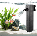 Internal Fish Tank Filter with 4-Stage Biochemical Sponge Filtration, 18W Adjustable Water Flow Submersible Aquarium Filter Pump for 40 ~ 80 Gal Freshwater or 35 ~ 50 Gal Saltwater, TC-2000C(290GPH)