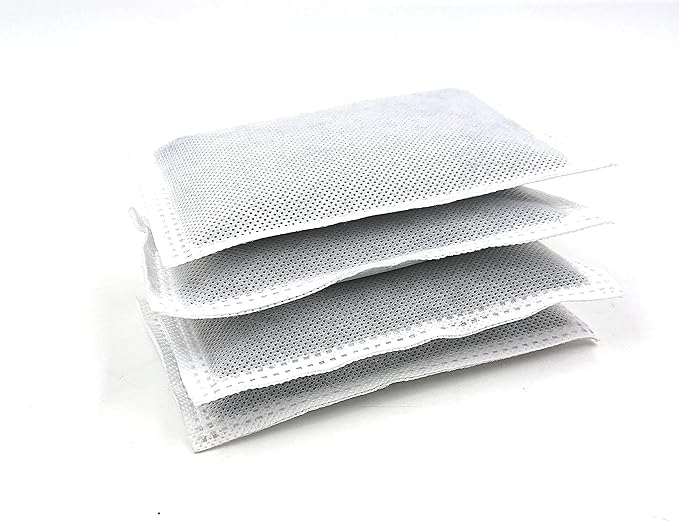 4 Pack Activated Charcoal Odor Absorbing Filter Refill Deodorizer Compatible with iTouchless Trash Cans 8 Gallon and Larger
