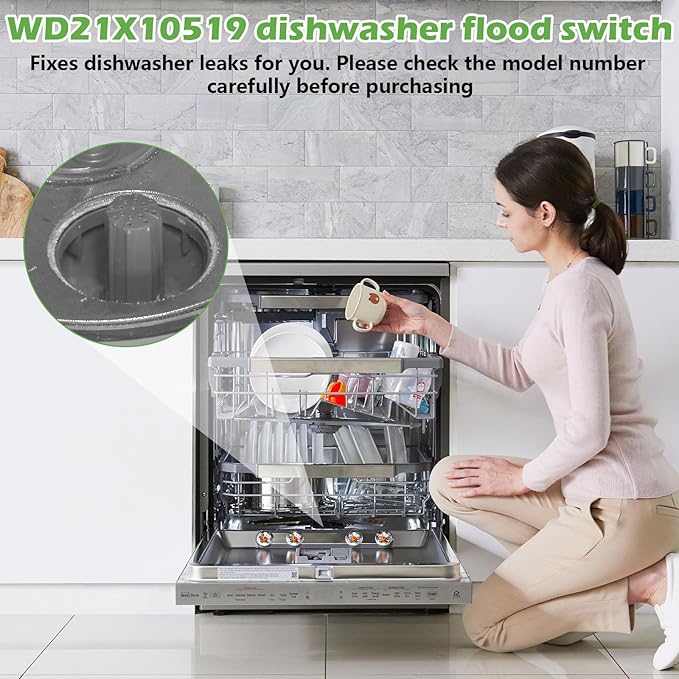 New WD21X10519 Dishwasher Flood Switch Asm Replacement for GE AP5781465 PS8690623 3028650