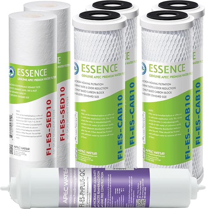 APEC Water Systems FILTER-T1Y-ESPH High Capacity 1 Year Replacement Filter Set by APECWaterSystems