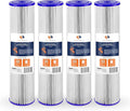 Aquaboon 20 Inch Whole House Pleated Water Sediment Filter Replacement 5 Micron Water Filter Cartridge Compatible with ECP5-20BB, SPC-45-2005, 4-Pack