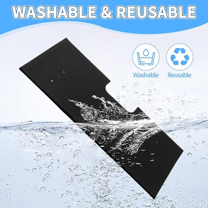 4-Pack WH01X35719 Lint Filter Replacement for GE Profile Washer Dryer Combo, for Models: PFQ97HSPVDS, Hand Washable and Reusable