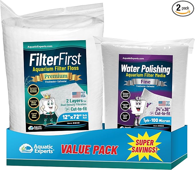 Aquarium Filter Floss for Fish Tank Filters by AquaticExperts