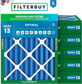 Filterbuy 18x20x4 Air Filter MERV 13 Optimal Smoke & Allergy Defense, by Filterbuy