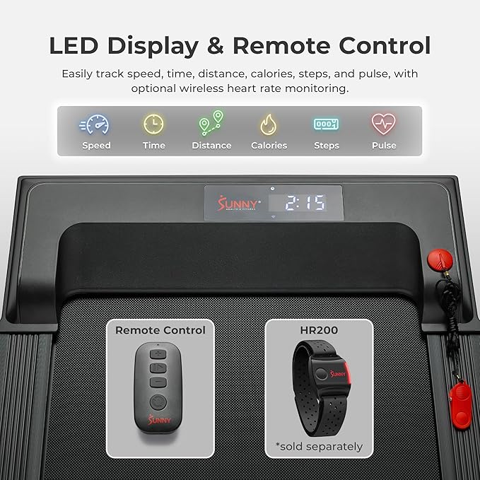 Sunny Health & Fitness Smart Wi-Fi Treadmills-FlexoryFit
