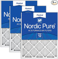 Nordic Pure 24x30x1 (23 1/2 x 29 1/2 x 3/4) Pleated MERV 12 Air Filters 3 Pack