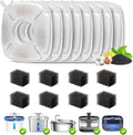 cat water fountain filter,Pet Water Fountain Filter Replacement Filters Compatible with Veken 95oz/2.8L Pet Fountain,Contains 8 Cat Fountain Filters and 8 Sponges