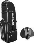 Partage Golf Travel Bag with Wheels, Golf Travel Case for Airlines, 900D Heavy Duty Oxford -Black