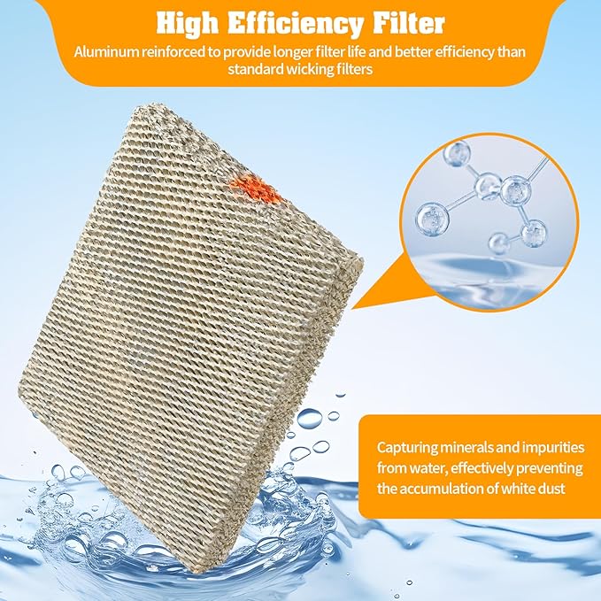 4Pack 35 Water Panel Humidifier Replacement Filter Made of Aluminum Mesh Compatible with AprilAire Whole-House Humidifier Models 300 350 360 560 560A 568 600 600A 600M 700 700A 700M 760 760A 768
