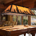 TOCHIC Tiffany Pool Table Light, 4 Lights billiard & pool table lights for 7' 8' Table, Farmhouse Chandelier for Dining Room, Western Cowboy Pool table Light Fixture for Game Room, Kitchen Island, 48”