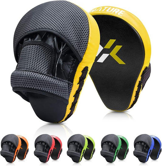 Boxing and MMA Punching Mitts - Hook & Jab Pads, Focus Punch Mitts, Target Focus Pads, and Kick Shield for Muay Thai Training