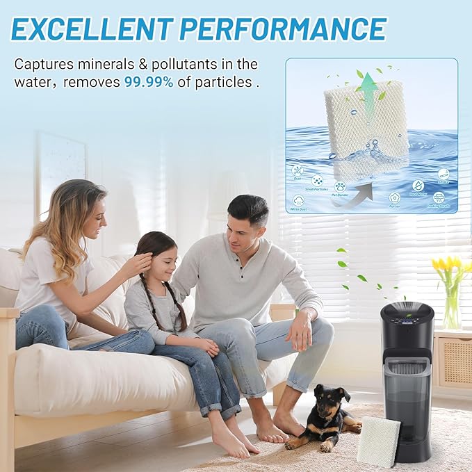 Lemige 6 Pack Humidifier Wicking HFT600 Filters T Compatible with Honeywell Tower Humidifier HEV615 HEV620, Compare to Part HFT600T HFT600PDQ