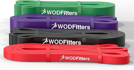 WODFitters Pull Up Assistance Band for Stretching, Mobility Workouts, Warm Up, Recovery, Powerlifting, Home Fitness and Exercise…-FlexoryFit