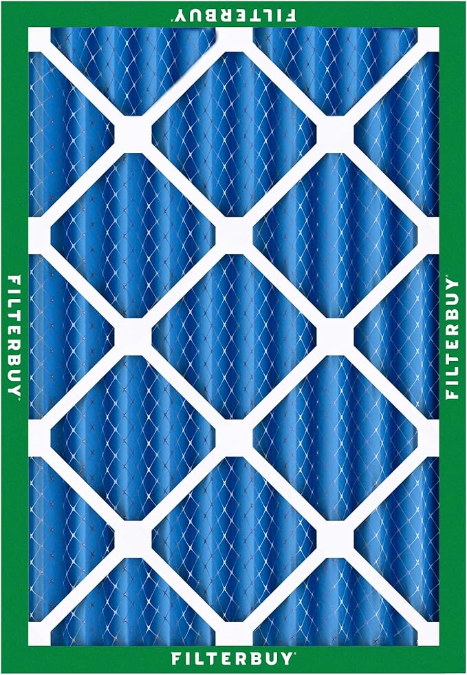Filterbuy 20x24x4 Air Filter MERV 13 (MPR 1900) Health Defense Replacement (4-Pack), Electrostatic Pleated HVAC AC Furnace Filters, Made in USA (Actual Size: 19.38 x 23.38 x 3.63)