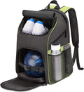 Bosynoy Bowling Backpack, Bowling Ball Bag Totes for Single Ball with Shoe Compartment & Foam Padded, Fits Shoes Up to US Mens Size 16, Grey