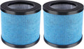 KEEPOW TPAP002 Hepa Filter Replacement Compatible with TOPPIN TPAP002 HEPA Air Purifier Comfy Air C1, Part # TPFF002 (2 Pack)