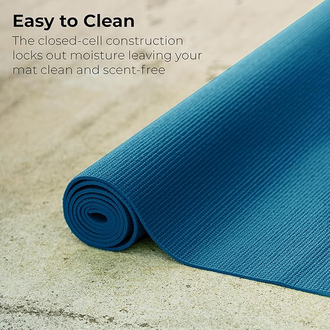 Hello Fit 10-Pack Yoga Mat, 68" x 24" Non Slip Exercise Mat, 4mm Thick Gym Mat for Fitness and Stretching, Bulk Non Toxic Yoga Mats for Schools and Studios-FlexoryFit