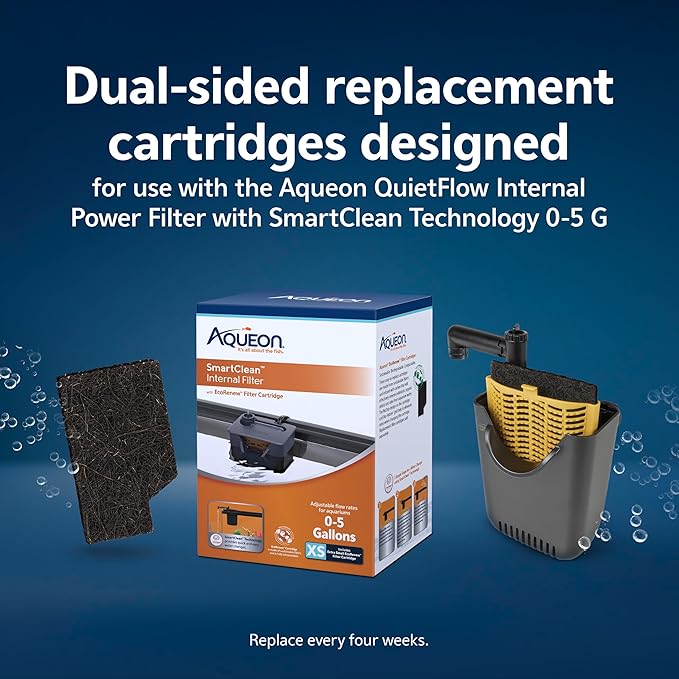 Aqueon Aquarium Fish Tank EcoRenew Filter Cartridge, Extra Small 3 Pack