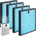 HAP603 HEPA Air Filter Compatible with ECOSELF HAP603 HAP603WF Air Purifier, H13 High Efficiency Activated Carbon Filter 4 Packs