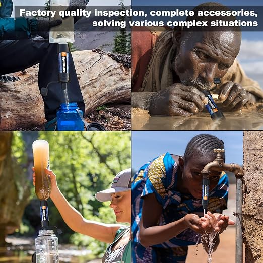 Straw Water Filter, Portable Water Filtration System Water Purifier, Personal - Image 5