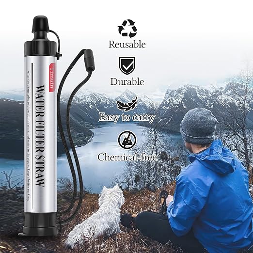 Timain 4-Stage Filtration, High Flow Rate Water Filter Straw, Water Purifier - Image 5