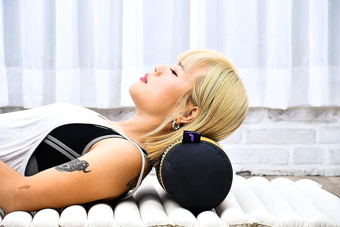 Leewadee Small Yoga Bolster – Shape-Retaining Cervical Neck Roll, Tube Pillow for Comfortable Reading, Kapok Filling, 22 x 6 x 6 inches-FlexoryFit