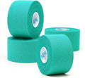 OK TAPE 4 Rolls Athletic Tape, Sports Tape for Injuries, Rigid, Easy Tear Medical Tape, Wrist Tape, No Sticky Residue | Secure Ankle, Finger, Knee- 1.5inch x 15yards (Teal Blue)