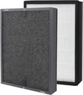 2 Pack HAP602 Replacement Filter Compatible with ECOSELF HAP602 HAP602WF Air Purifier, 3-in-1 Filtration H13 True HEPA HAP602WF Replacement Filter (2 Pack)